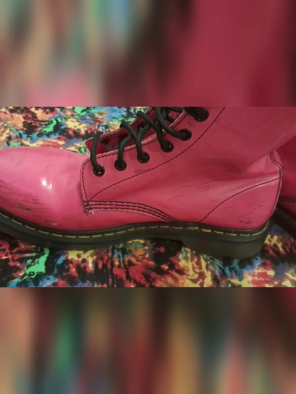 Dr. Martens Vibrant Pink Boots - Picture 3 of 12